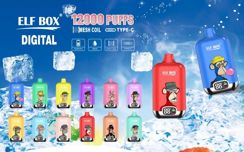 ELF BOX Digital 12000 puffs puffs vape