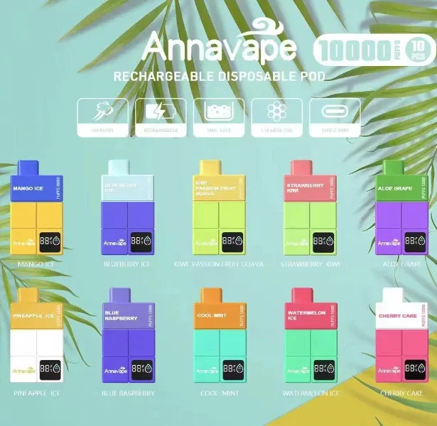 Annavape 10000 Puff vienreizējās lietošanas vape