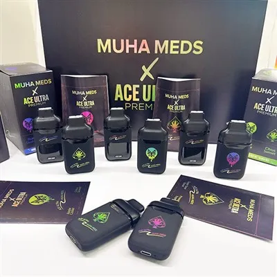 Tukšs MUHA MED X ACE ULTRA 0.5+0.5G vienreizējās lietošanas vape