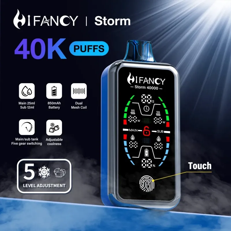 Hifancy 40000 Puffs 40k Storm vienreizējās lietošanas vape