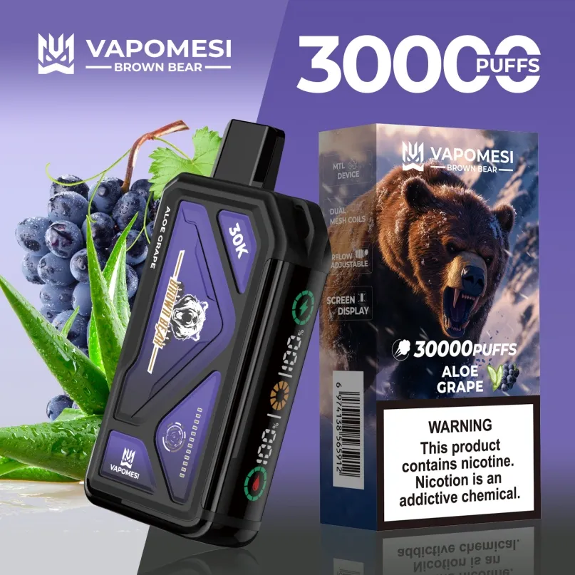 Vapomesi Brown Bear 30000 Puffs Vairumtirdzniecība Vape